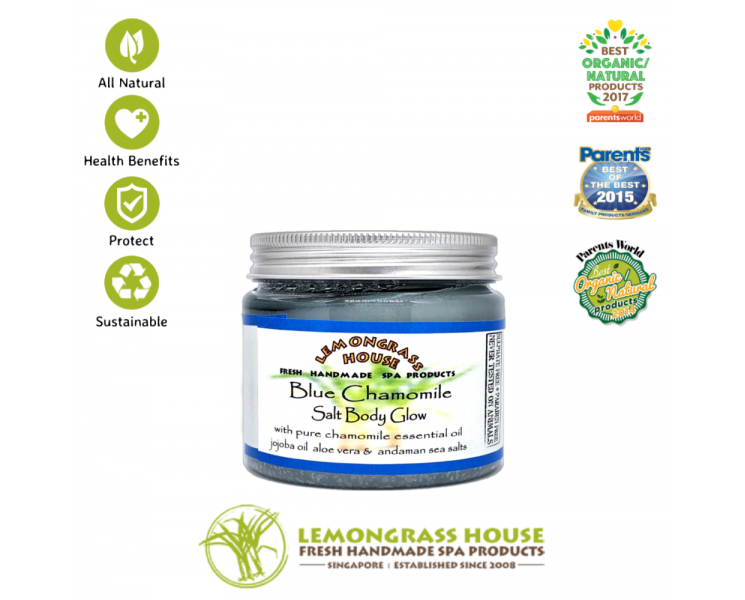 Blue Chamomile Salt Body Glow Scrub
