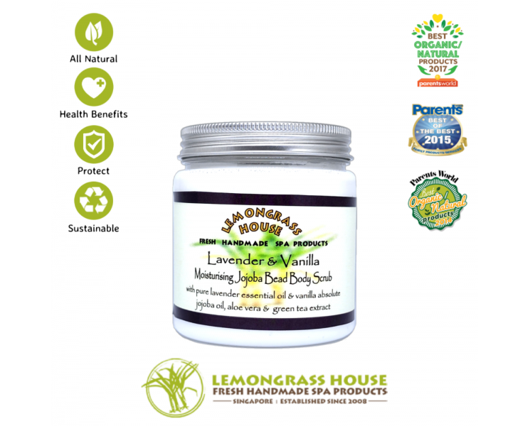 Lavender & Vanilla Jojoba Bead Body Scrub