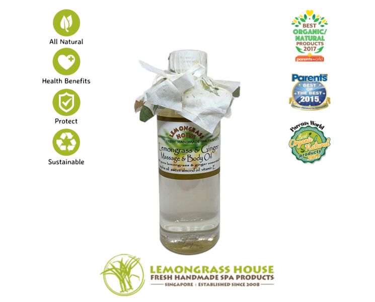 Lemongrass & Ginger Massage & Body Oil
